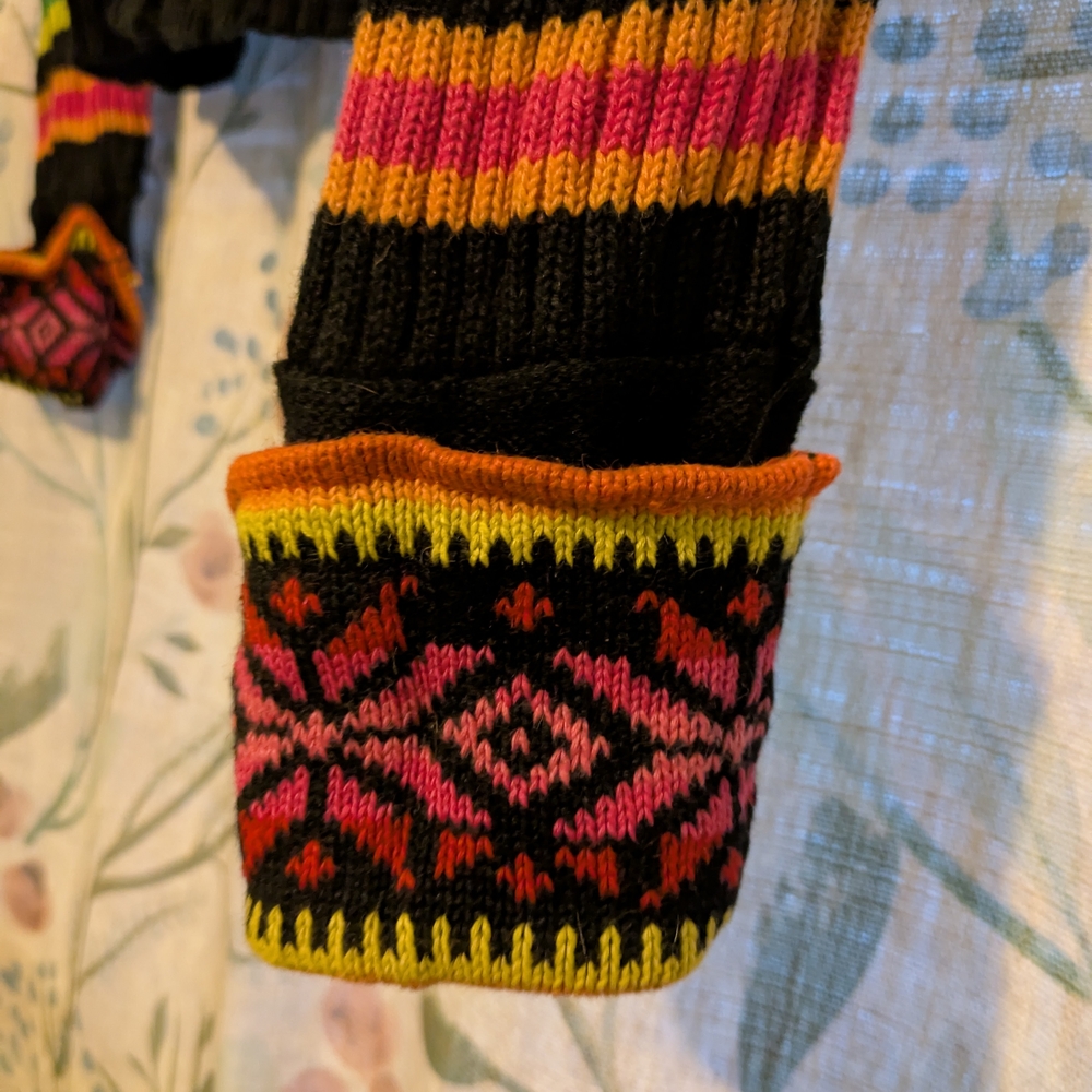 Chadwicks Vibrant Multicolor Patterned Cardigan - image 3